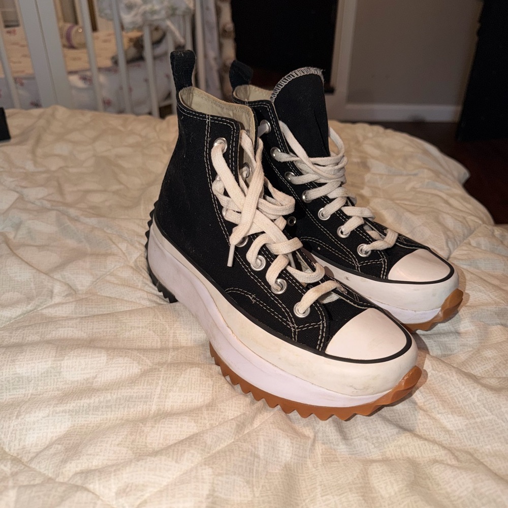 Converse Black and White High-Top Sneakers - Picture 4 of 5